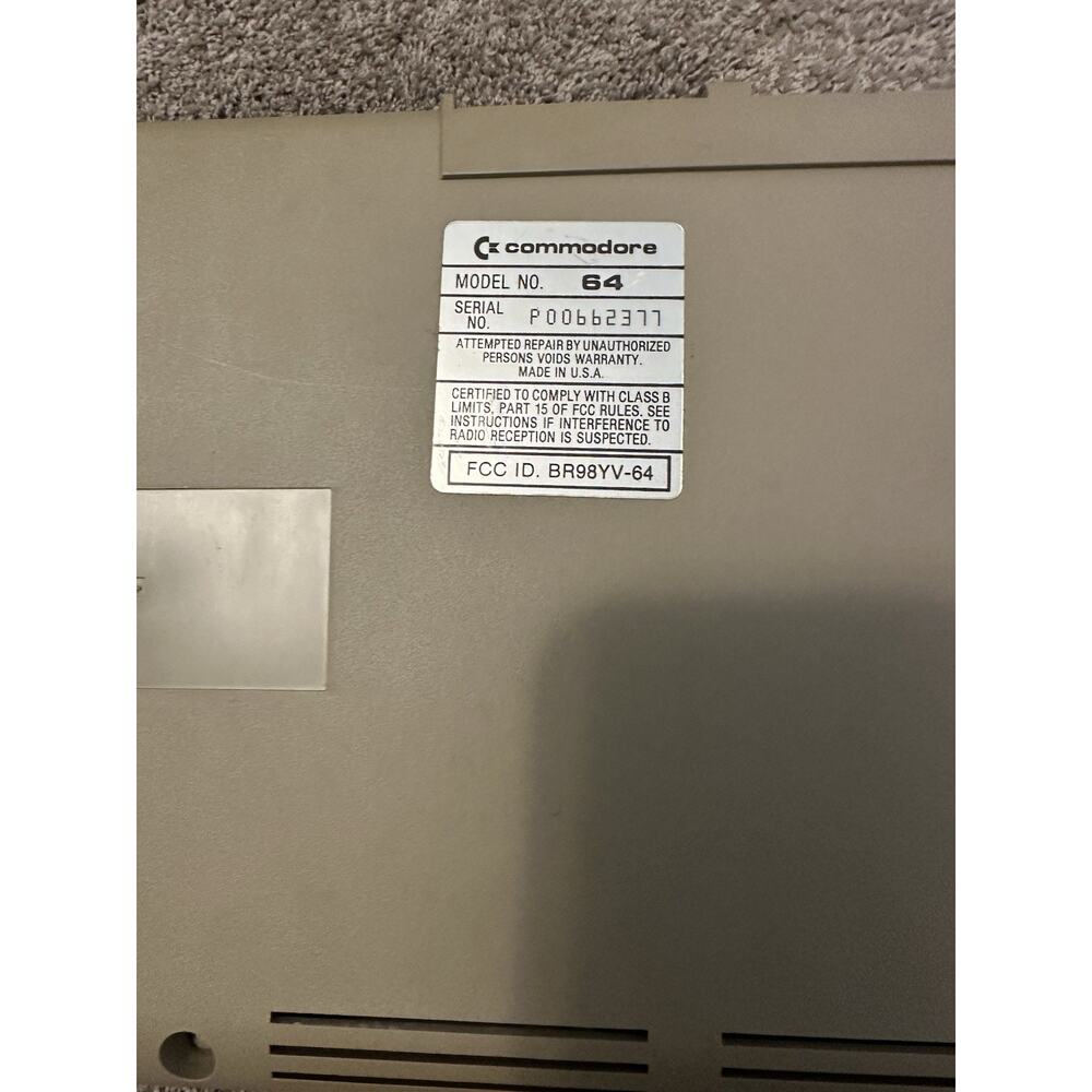 Vintage Commodore 64 Keyboard For Home Computer W/Box (Untested) - Picture 10 of 12